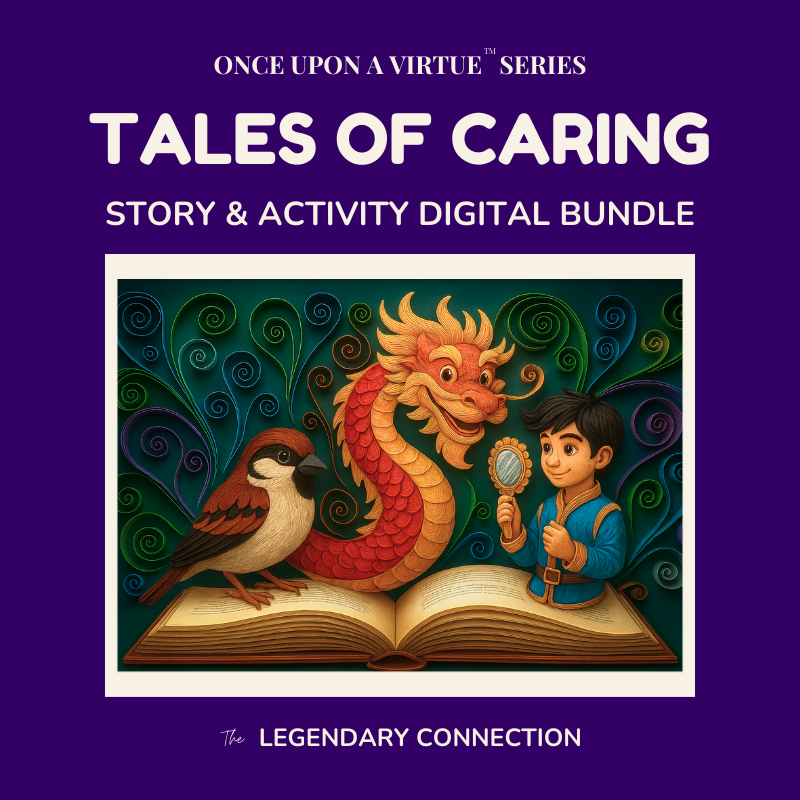 Once Upon a Virtue Tales of Caring digital download cover.