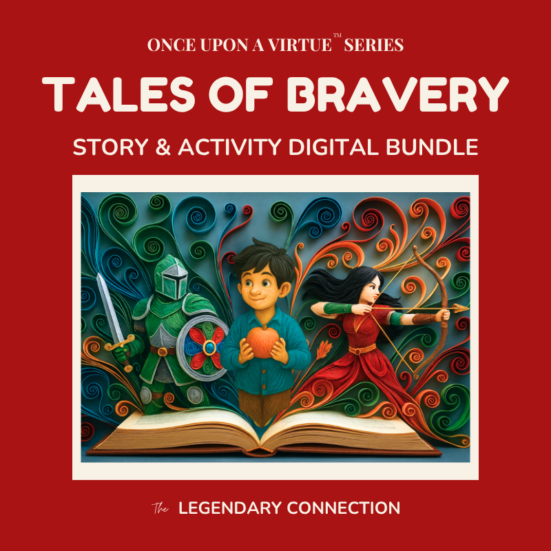 Once Upon a Virtue Tales of Bravery digital download cover.
