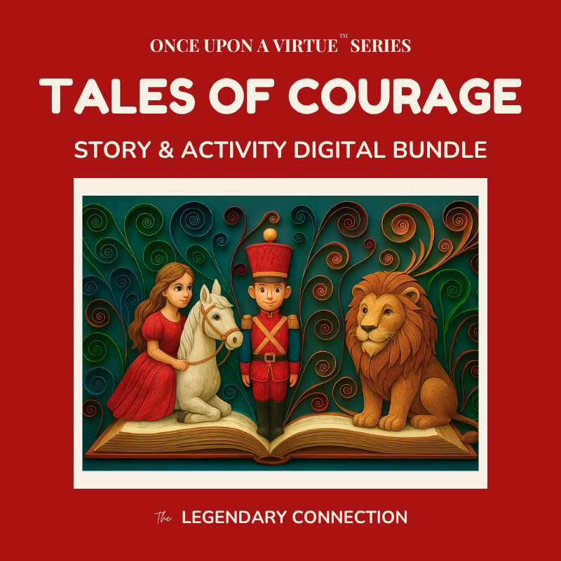 Once Upon a Virtue Tales of Courage digital download cover.